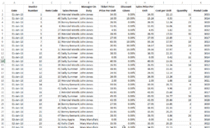 Base de données Excel
