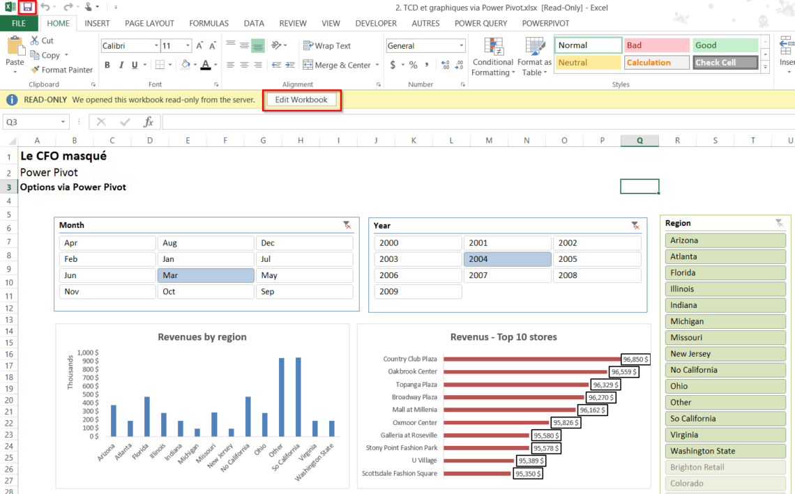 Découvrez le [Team BI] avec Power Pivot pour SharePoint (2 de 2)