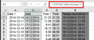 Traiter dates et temps dans Excel