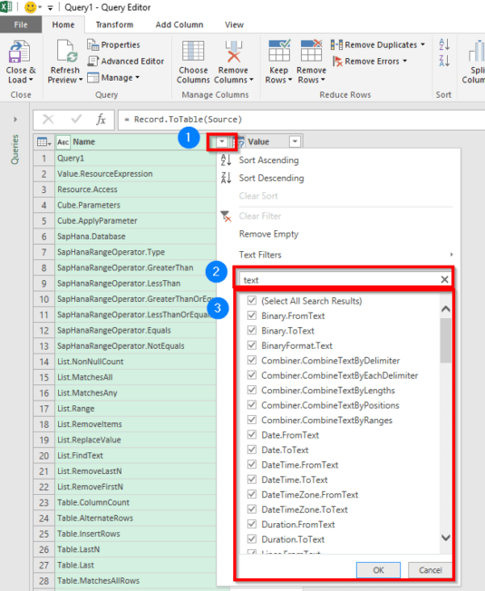 Power Query Code M , Referência da linguagem de fórmula do Power Query ...