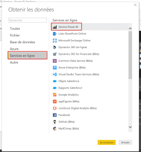 Se connecer à Power BI Service