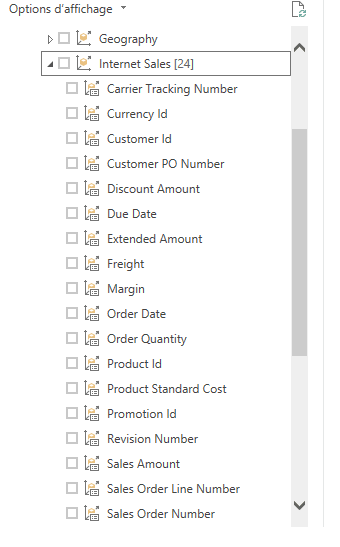 SSAS import options