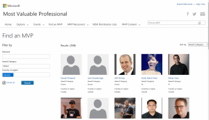 Mvp award moteur de recherche