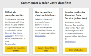 Créer dataflows