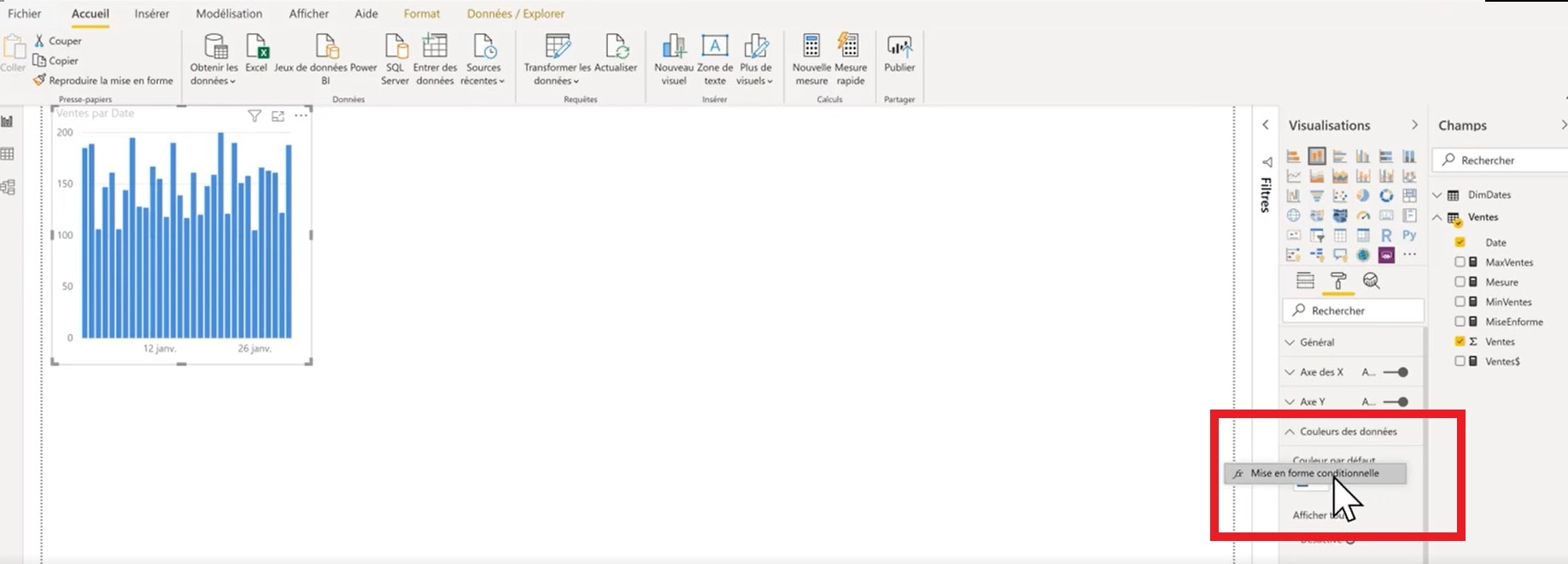 Visualisations de données Power BI : Exemples variés