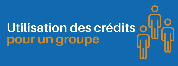 Utilisation des crédits pour un groupe