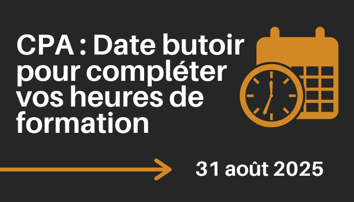 CPA : Complétez vos heures de formation continue 2024-2025