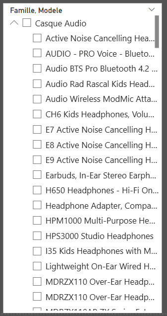 Exemple de Segment Power BI
